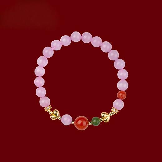 雾月纱 紫锂辉转运手串 商品图6