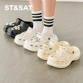 【悠游夏日】星期六钻饰珍珠厚底洞洞鞋SSD2110F5B