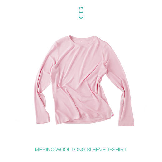 外里友好市集美利奴羊毛打底衫女套头罩衫修身显瘦圆领长袖上衣 商品图3