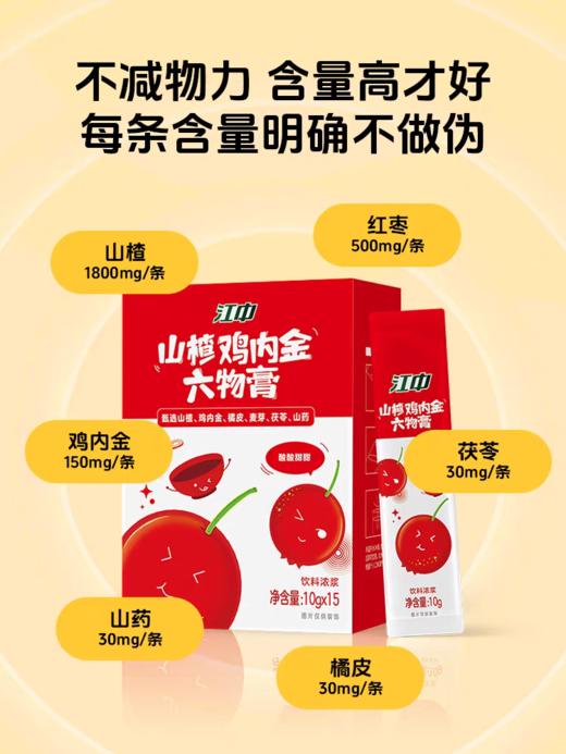 江中山楂鸡内金六物膏（15条/盒） 商品图0