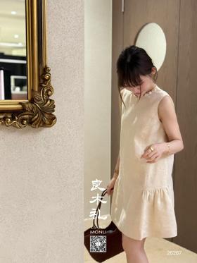 简约——亚麻背心连衣裙
