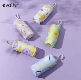 多巴胺系列六折黑胶扁伞