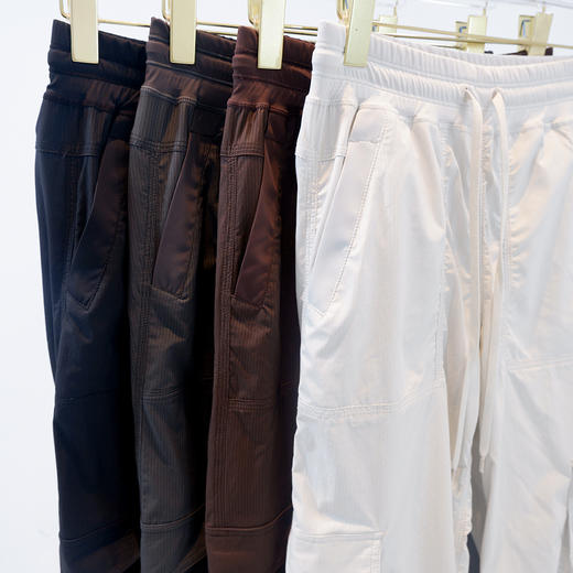 lulu新款蒸馏工装裤肌理休闲甜酷直筒阔腿裤速干潇洒裤 商品图8