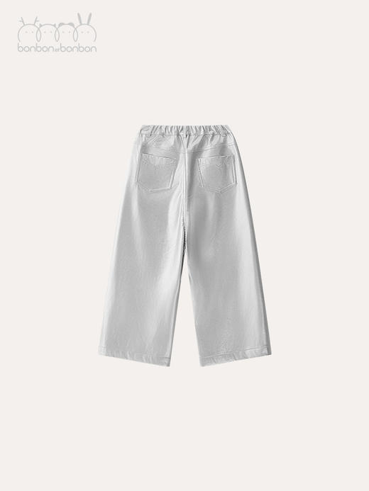 银色时髦阔腿裤 商品图1