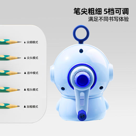 猫太子卷笔刀手摇式削笔器转笔刀小学生专用手动削笔刀儿童文具削笔机自动进铅刨笔绞笔刀幼儿园男女孩铅笔刀 商品图1