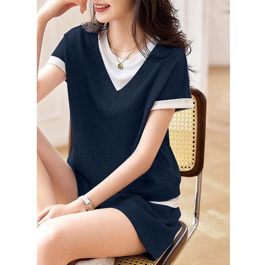 华夫格肌理简约套装 | 肌理感撞色，简约百搭文艺 商品图4