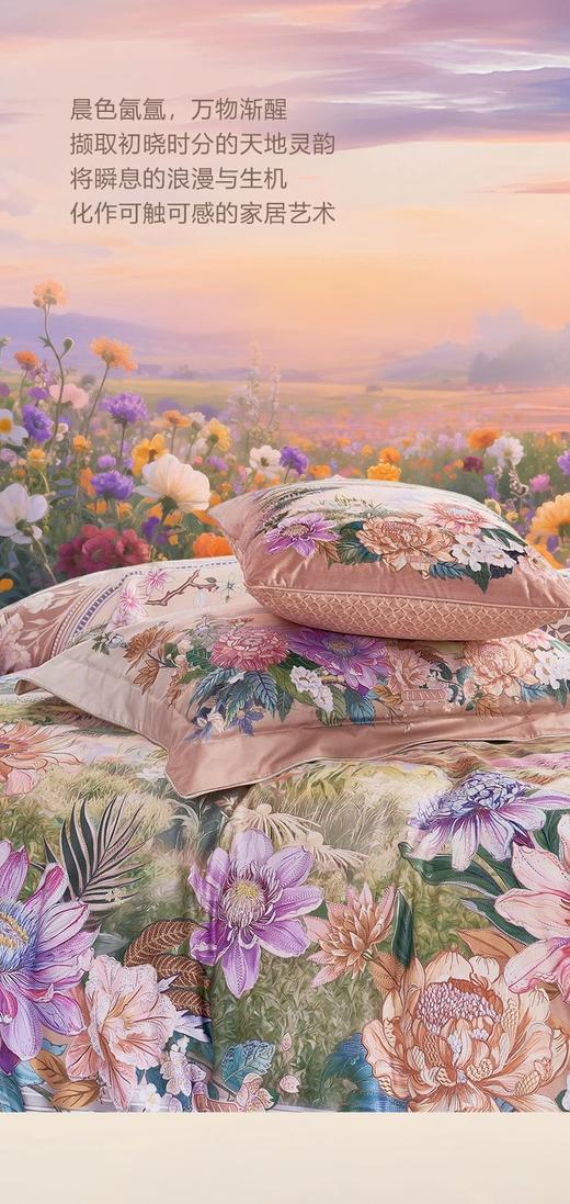 【富安娜】B座7F独幅床单四件\大自然艺术家·晨曦初晓 商品图8