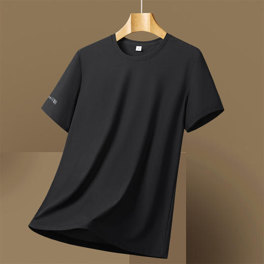 【DSK】大依优型大码冰丝凉感提花短袖T恤男夏季潮牌宽松大码休闲运动体恤上衣 商品图1