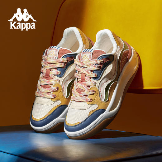 Kappa卡帕背靠背板鞋女款新款夏季情侣男女厚底增高运动休闲鞋子K0FY5CC71 商品图2