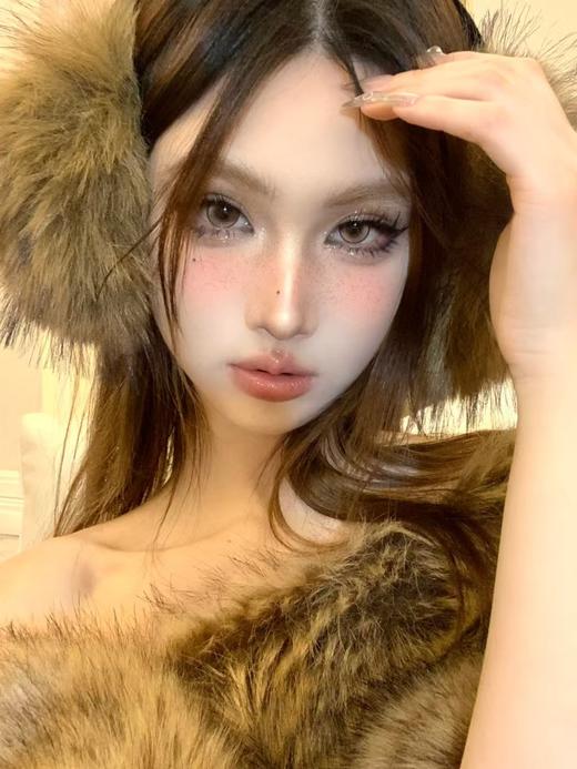 【大直径】PAPADOX-琉璃金叶 棕-14.5mm【月抛 0-800度 无525/575】 商品图5