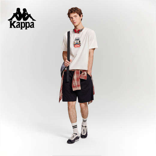 Kappa卡帕背靠背运动t恤男新款夏季索罗娜短袖凉感防晒半袖上衣女K0F52TD76 商品图4