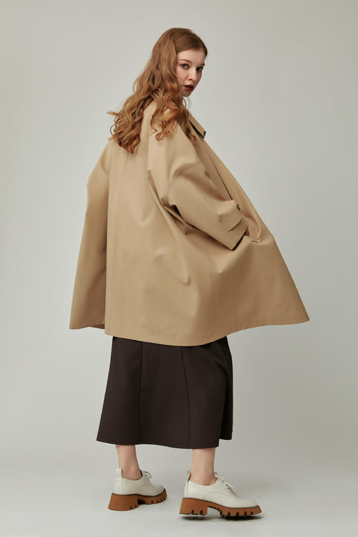 SAFICOO 时尚气质 大气撞色设计风衣 商品图3