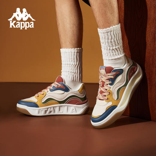 Kappa卡帕背靠背板鞋女款新款夏季情侣男女厚底增高运动休闲鞋子K0FY5CC71 商品图3