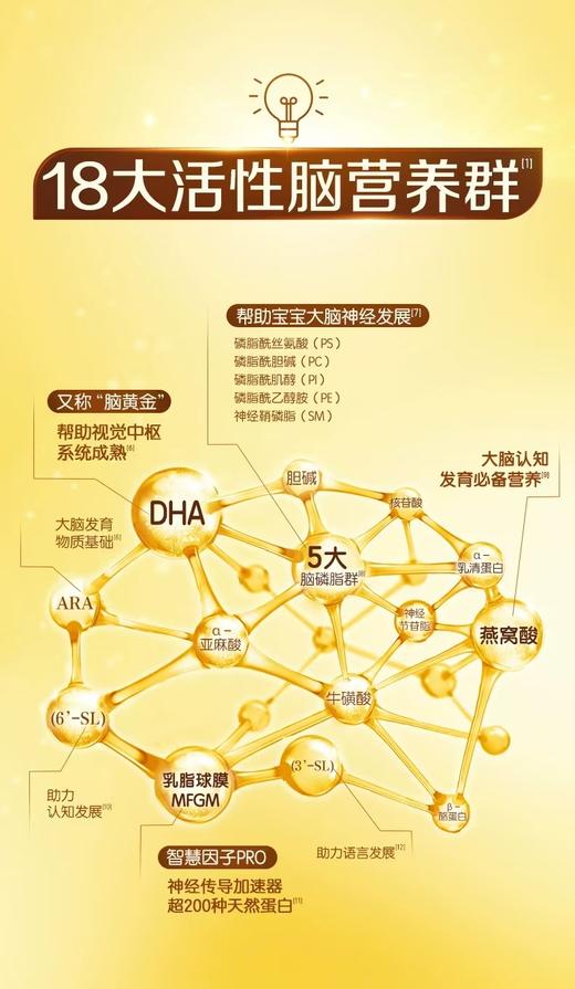 伊利金领冠育护1段婴儿奶粉900g/YIL-631295 商品图3