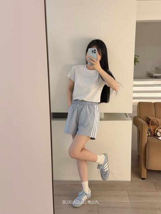 【YW】无忧购韩版休闲阔腿三条杠运动短裤（截单后3-5天发货) 商品图3