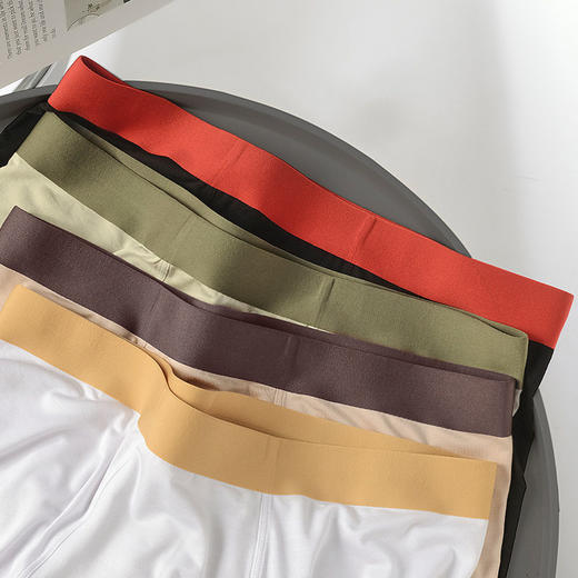 XN-YZY132/YZY132-B/GB8001   【1条】莫代尔纯色无痕男士内裤中腰透气平角短裤头男生内裤 商品图1