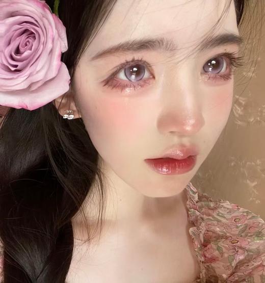 【大直径】PAPADOX-薰衣紫雾 紫-14.5mm【月抛 0-800度 无525/575】 商品图3