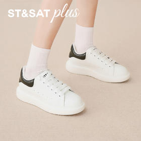 星期六时尚经典百搭厚底小白鞋SSD3112053