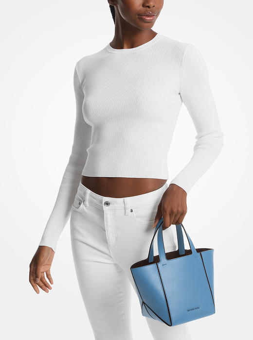 杨紫同款！MK Jordi真皮可折叠小号秋千包小托特包 商品图5