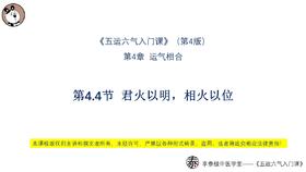 V4第4.4节 君火以明，相火以位