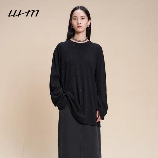 2楼素然弹力罗纹杂点长袖T恤吊牌价1050 商品图3