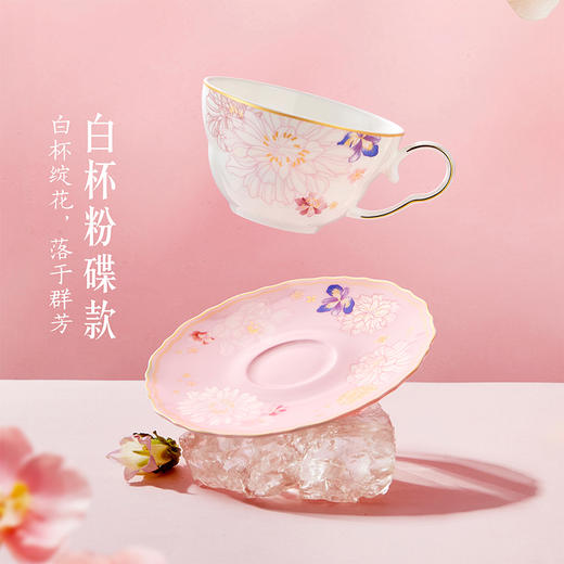 【故宫杯子】百花杯碟礼盒骨瓷咖啡杯早餐杯碟博物馆文创送朋友 商品图3