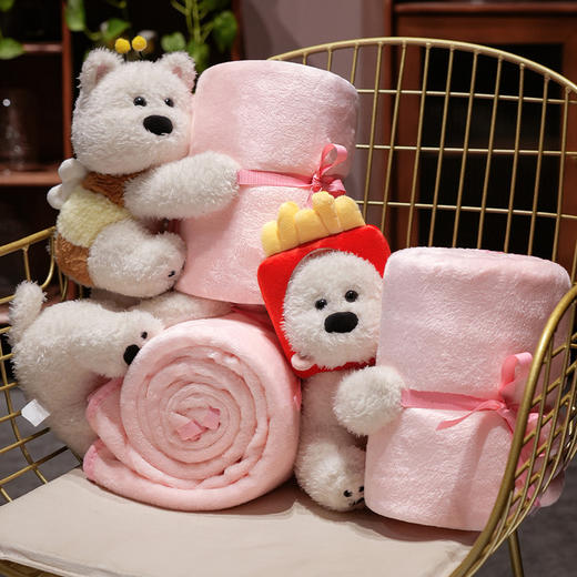 自然醒西高地立体玩偶卷毯午睡神器办公室披肩空调盖毯小被子学生午休QYL 商品图10