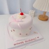多款~ins风粉色系爱心丝带蝴蝶结蛋糕系列-低糖处理无添加 商品缩略图1