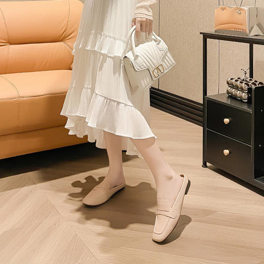 热卖！百丽同厂清仓！舒服的不行脱！Grace&Glam 懒人一脚蹬乐福鞋 穆勒鞋 时尚百搭 通勤必备0508 商品图3