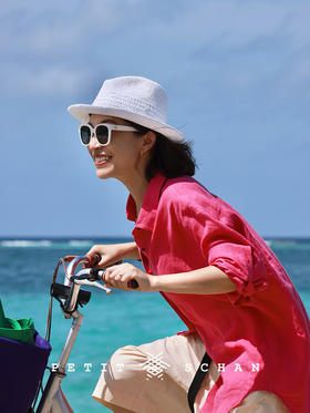 PETIT SCHAN小闪 #083  La La City 爱乐之城 手工编织纸草镂空度假感草帽小礼帽