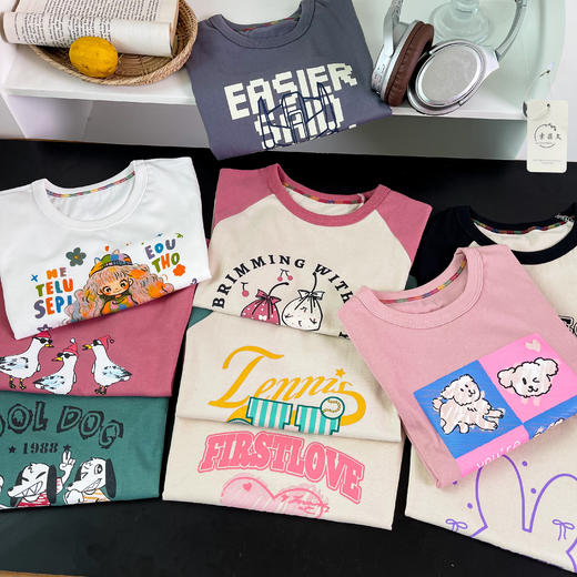 【骨折清仓39.9到手3件】可优鼠精梳棉儿童短袖T恤 A类品质亲肤舒适 24个款式下单花色任选 商品图5