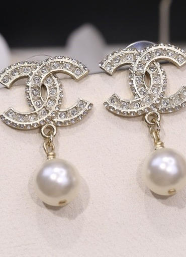 大Ｃ吊珍珠耳环 商品图2