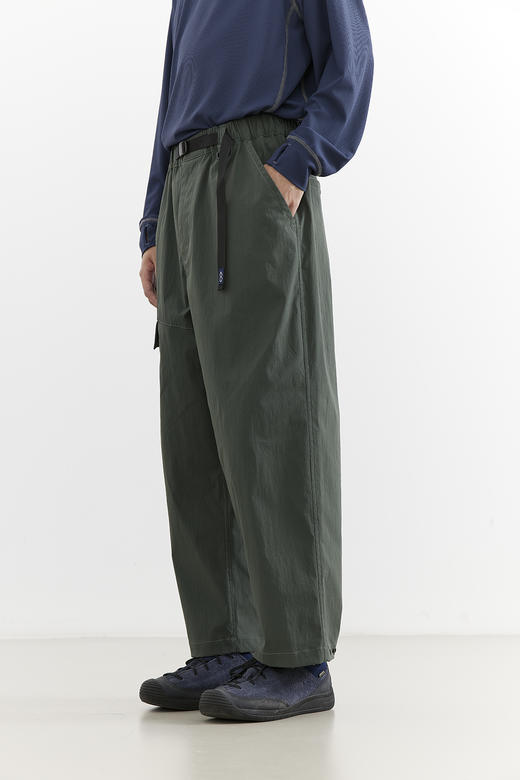 吃茶去chichaqu25户外特氟龙三防卡扣尼龙九分裤休闲宽松百搭 商品图2