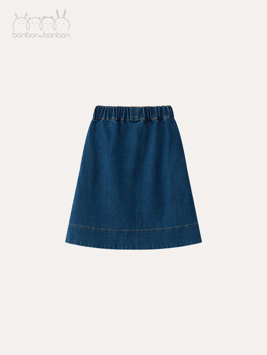 牛仔蓝中裙 商品图1