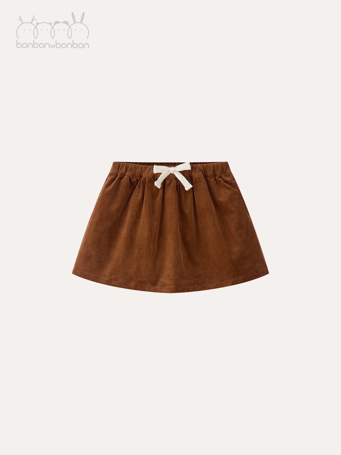 灯芯绒A字抽绳半裙