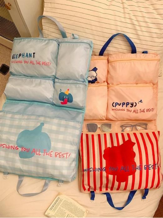 ✨29.9包邮💰移动衣柜⭐旅行收纳还得靠它呀‼️六合一的旅行收纳包， 分格收纳✅容量巨大✅干净整洁！ ✅多规格的收纳，💥完全承包了分区收纳的烦恼 商品图3