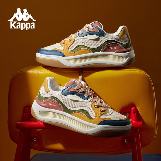 Kappa卡帕背靠背板鞋女款新款夏季情侣男女厚底增高运动休闲鞋子K0FY5CC71 商品图0