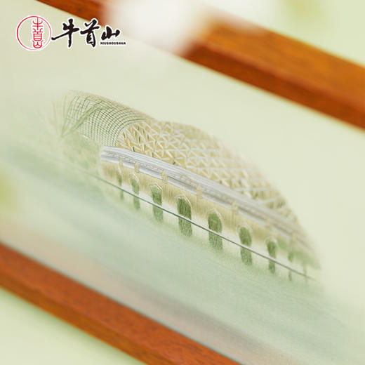 牛首山文创双面苏绣牛首摆台中国特色非遗刺绣送老外伴手礼品礼盒 商品图2