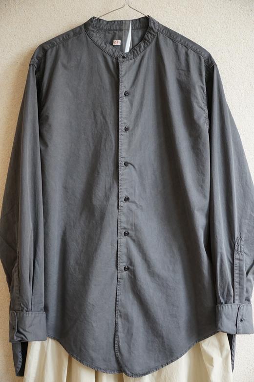 OUTIL炭黑中长款衬衣 商品图0