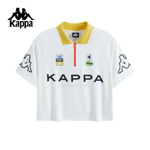 kappa卡帕背靠背运动polo衫女2025新款夏季宽松翻领短袖T恤上衣男KPDJBPD90 商品图0