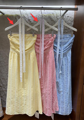 【门店同款】ENJOY夏季“悠然之境”田园格纹抹胸裙 163743079