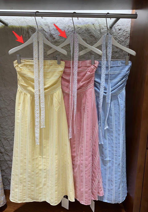 【门店同款】ENJOY夏季“悠然之境”田园格纹抹胸裙 163743079 商品图0