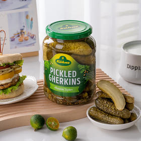 德国冠利俄式酸青瓜670g/030709 汉堡配菜开封即食腌制小黄瓜