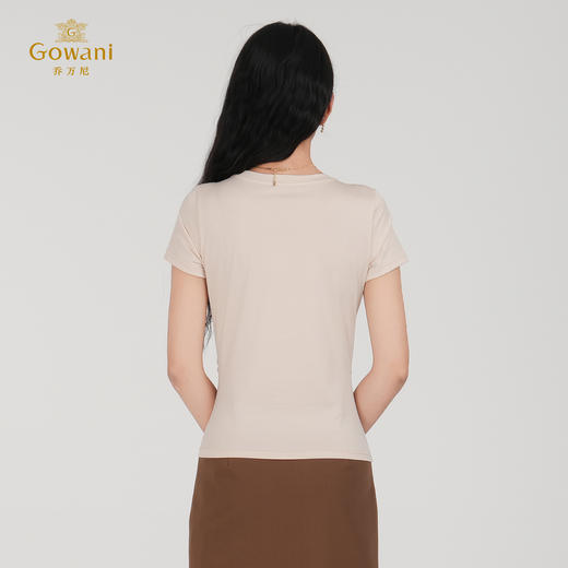 【四色可选】乔万尼新品高弹圆领轻盈感基础t恤EZ2C130 商品图4