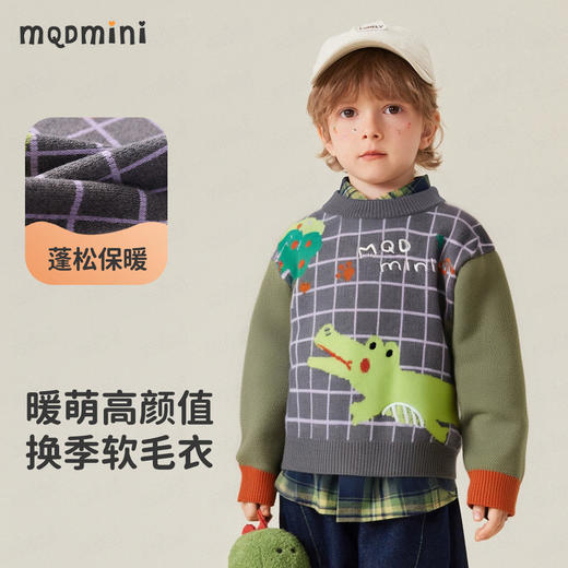 【90-140】【MQDmini】男童秋冬针织衫卡通印花毛衫 商品图0