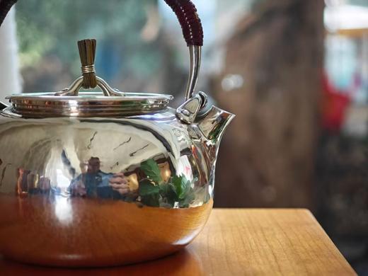 真锅静良一张打银壶 高约13.5 直径约12.5  约500毫升 商品图1