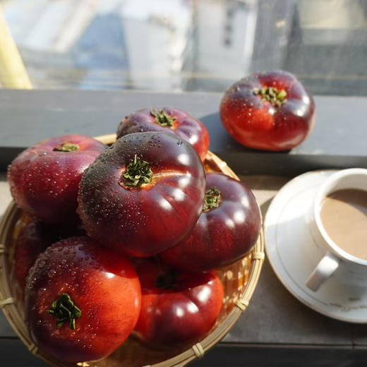 康美鲜黑番茄  自然生长，番茄黑化程度每颗不一样，介意慎拍 商品图11