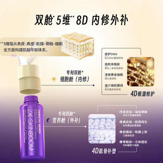 Timeshop 双舱饮 胶原蛋白肽饮 10瓶/盒 商品图3