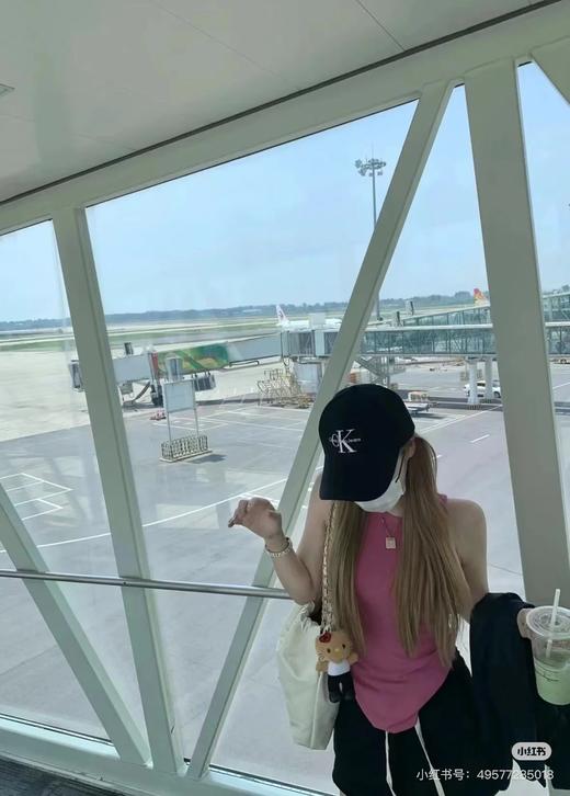 D072465行走的种草机#Jennie同款刺绣韩版棒球帽四季潮弯沿帽 商品图5