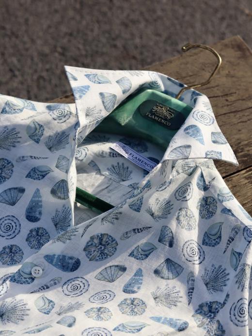 「2025爱好者直选52款」Flamenco 法国亚麻印花意式工艺衬衫 商品图1